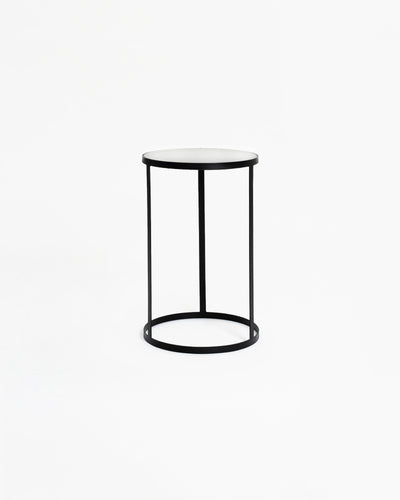 Marble Side Table - Large / White