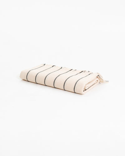 Sleep Tight Throw - White Stripe