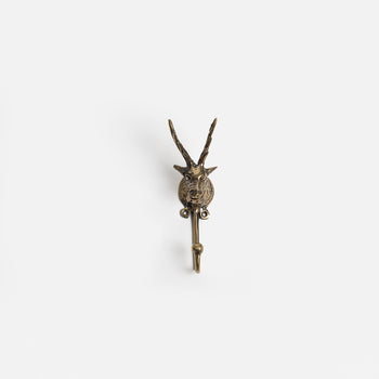 Brass Deer Head Hook