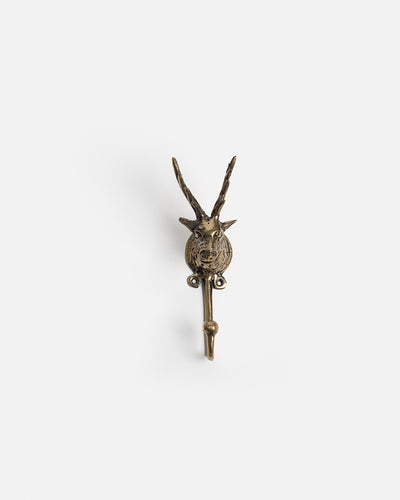 Brass Deer Head Hook