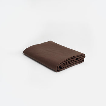 Italian Linen Coverlet - Chocolate
